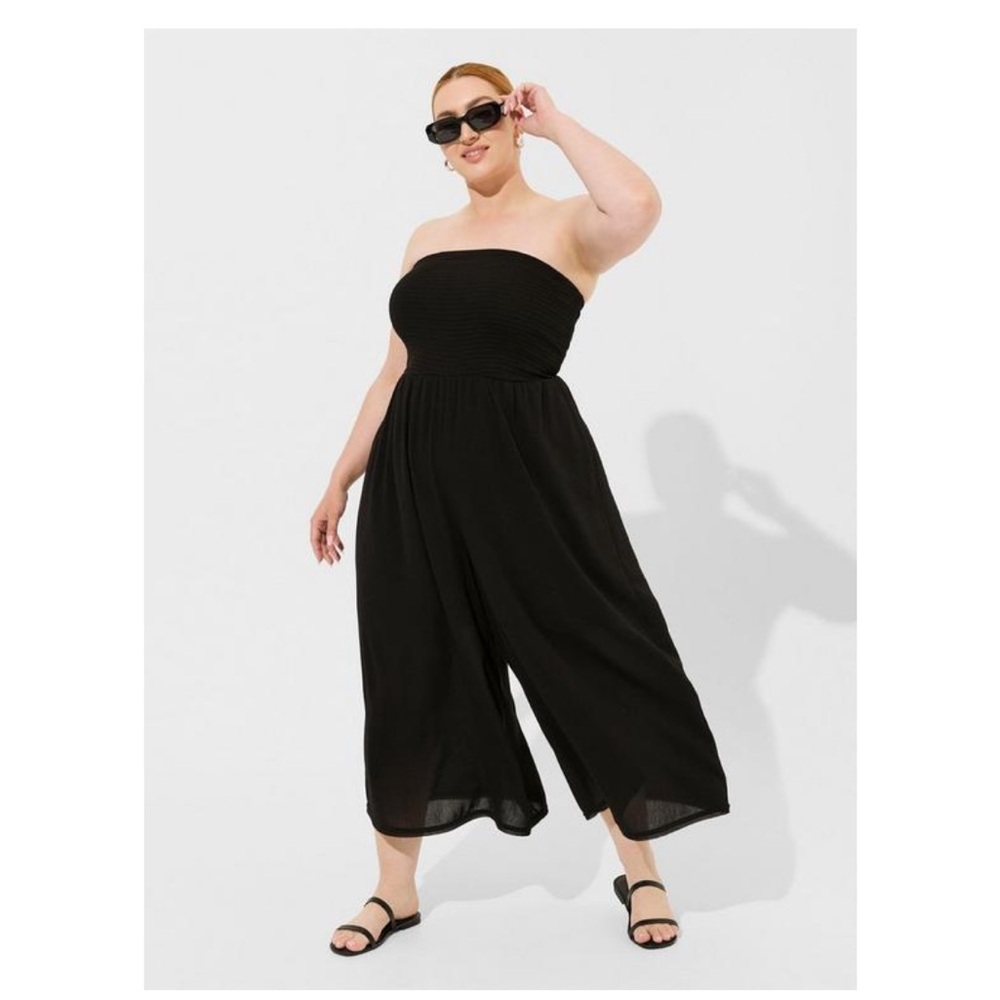 Washable Gauze Drape Leg Cover-Up Jumpsuit